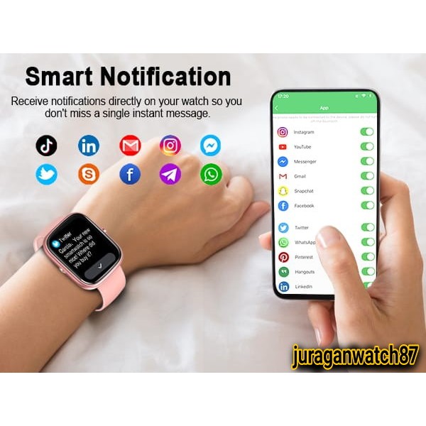 Jam Tangan Pintar Anak Pria Wanita Dewasa Smartwatch Terbaru Olahraga Sensor Detak Jantung Monitor K