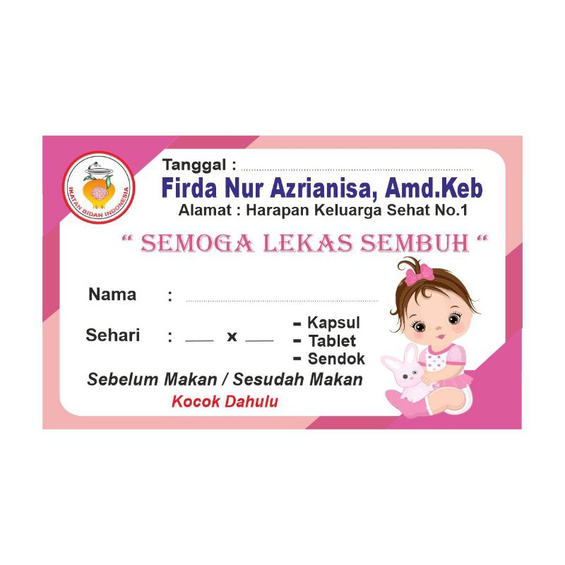 

Stiker Label Obat Anak Perempuan (isi 50 pcs)