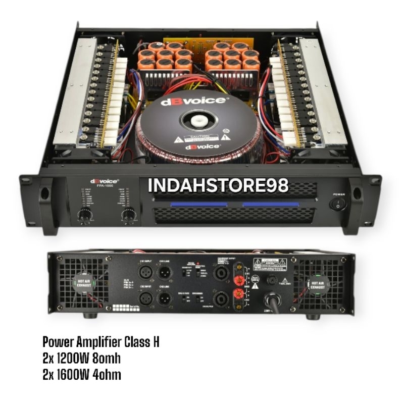 POWER AMPLIFIER DBVOICE FPA 1000 ORIGINAL POWER CLASS H DB VOICE FPA1000
