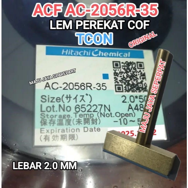 PAKET - [ 25CM ] Lem ACF AC 2056R Untuk MerekatkaN COF Ke Jalur PCB TCON TV LED LCD TV DIGITAL - lem