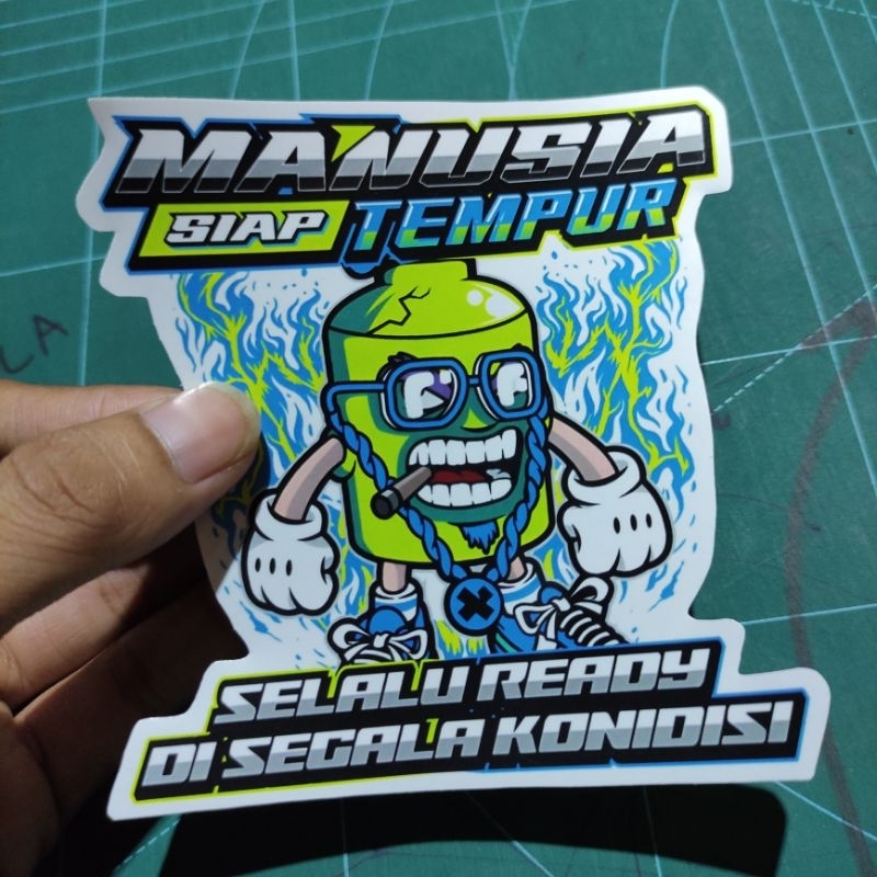 

Sticker Manusia Siap Tempur Ukuran 10cm Anti Air