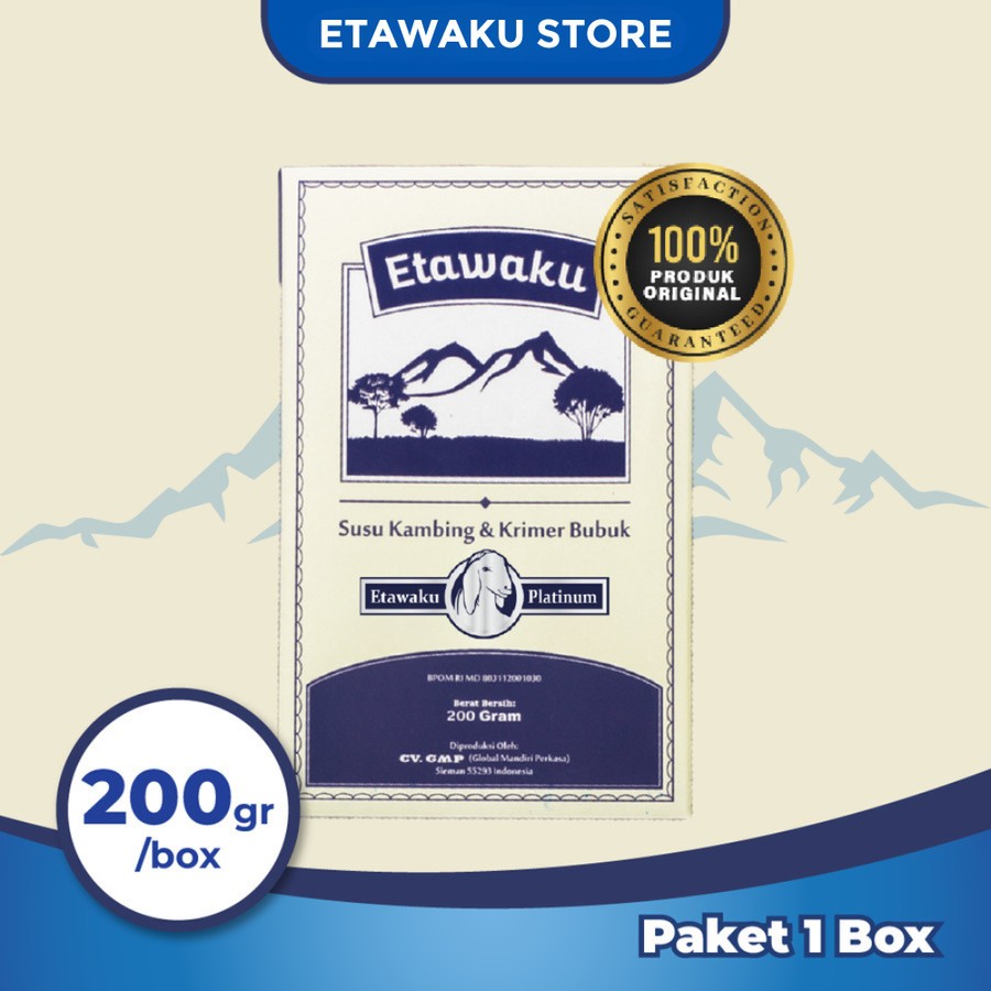 

Etawaku Platinum Susu Kambing Etawa 200 gr