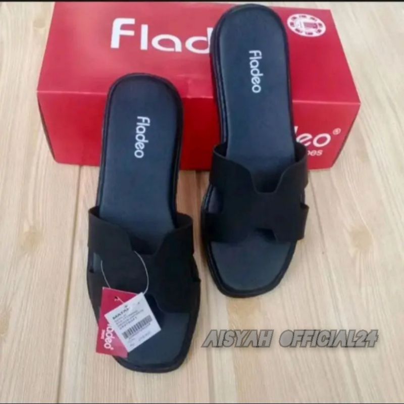 Fladeo Sandal Slop Wanita Fladeo Sandal Jepit Teplek Wanita