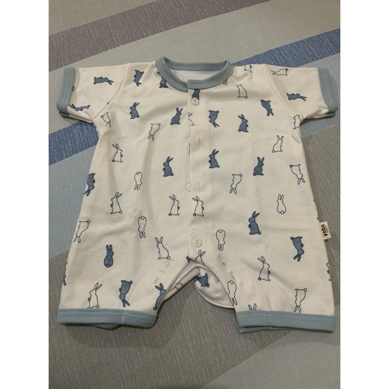 Yobo baby romper Bunny blue