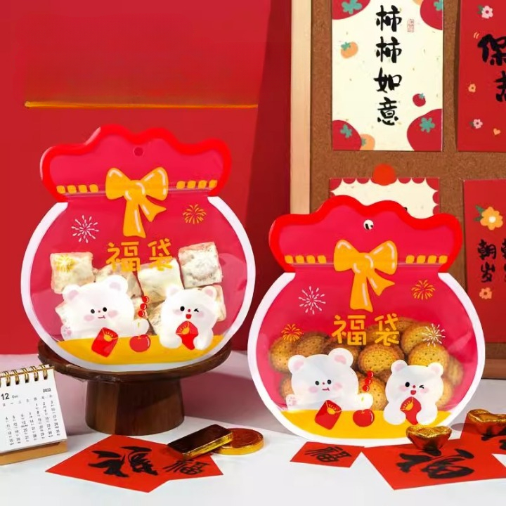 [ZIPLOCK IMLEK] Plastik Klip Standing Ziplock, Plastik ZIPLOCK Packaging permen kue cookies Hadiah I