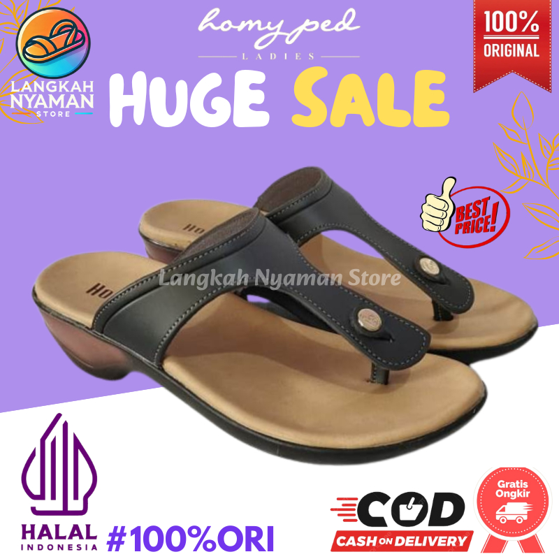 Homyped Sandal Wanita KANZA-N51 Sendal Wedges Jepit Casual Murah 100% Original