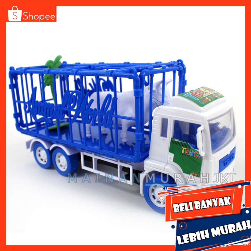 Promo Terbatas MAINAN ANAK TRUCK ISI HEWAN HEAVY MACHINE ST244 TRUK PENGANGKUT HEWAN SAPI KURBAN DAN