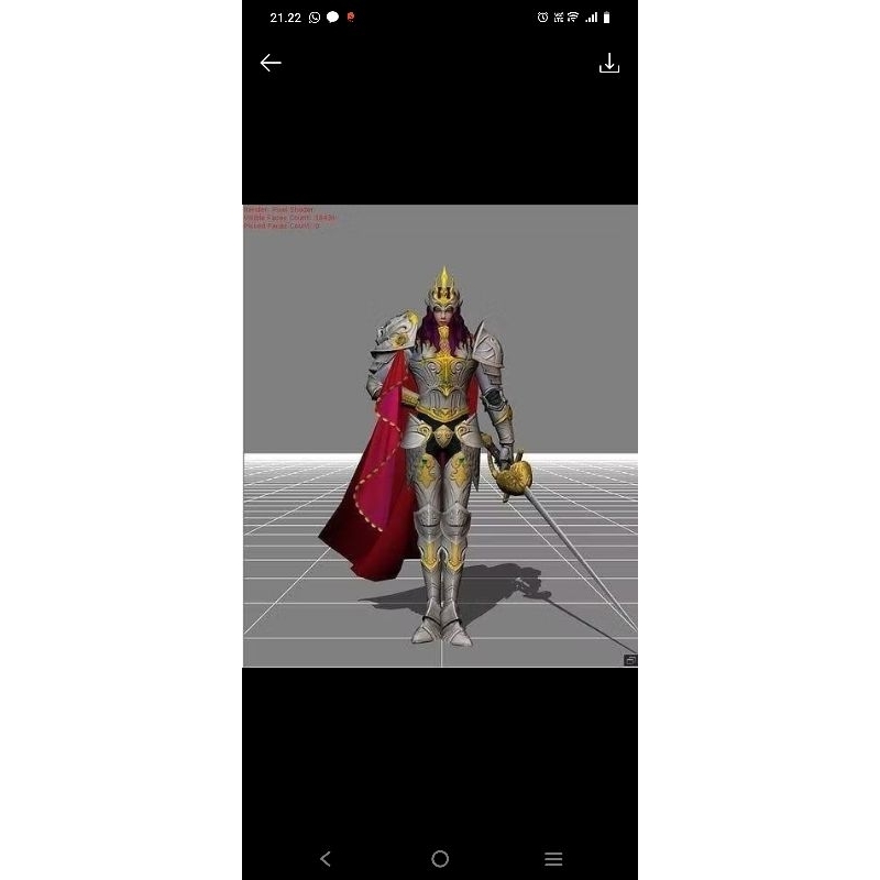 Mainan Replika Pedang Lancelot Mobile legends /Wooden Sword Lancelot