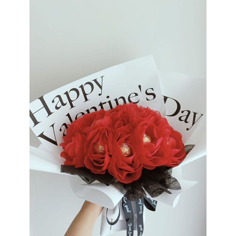 

Valentine's day coklat bouquet buket ferrero rocher