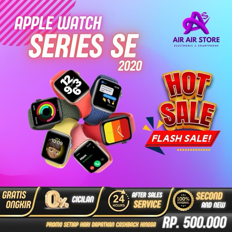 Apple Watch Series SE (2020) 40mm 44mm Second Mulus Original Fullset