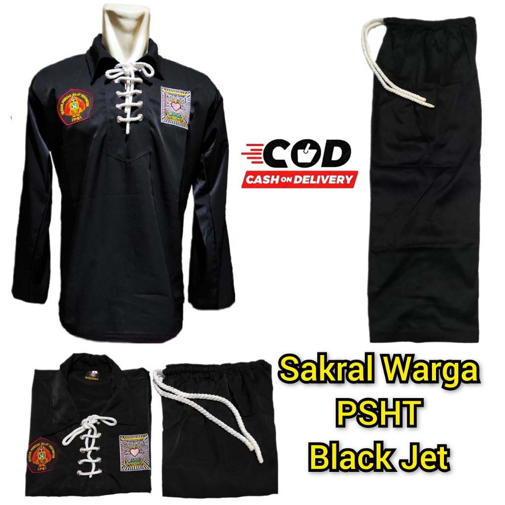 SERAGAM SAKRAL PSHT-SAKRAL WARGA JET BLACK PSHT- SAKRAL WARGA PSHT BLACK JET