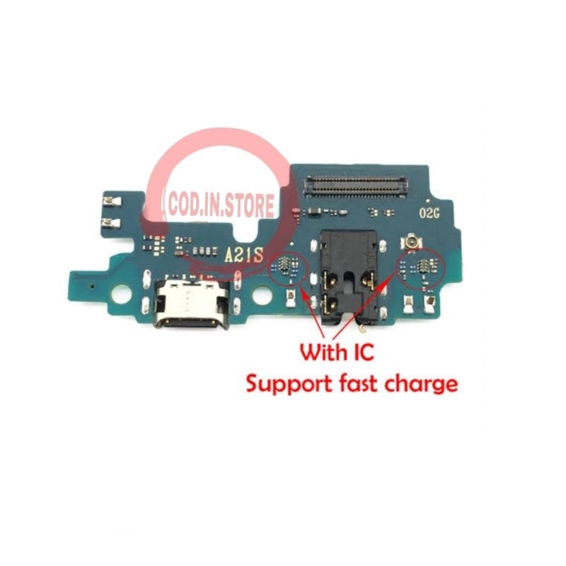 Papan Cas Samsung A21S Flexi Board Ori + Ic