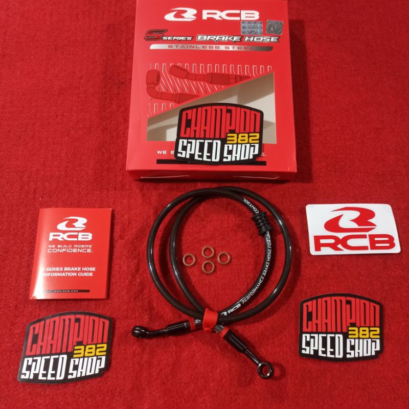 Selang Rem Depan RCB Racing Boy S Series 100cm 100 cm Titanium Aerox 155 OLD NON ABS 2017-2020 All N