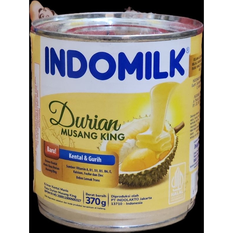 

Susu Kental Manis Indomilk Durian Musang King-370g