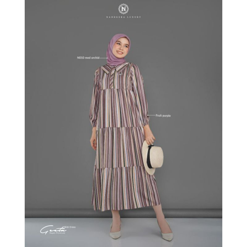 GEETA MIDI DRESS BY NADHEERA LUXURY