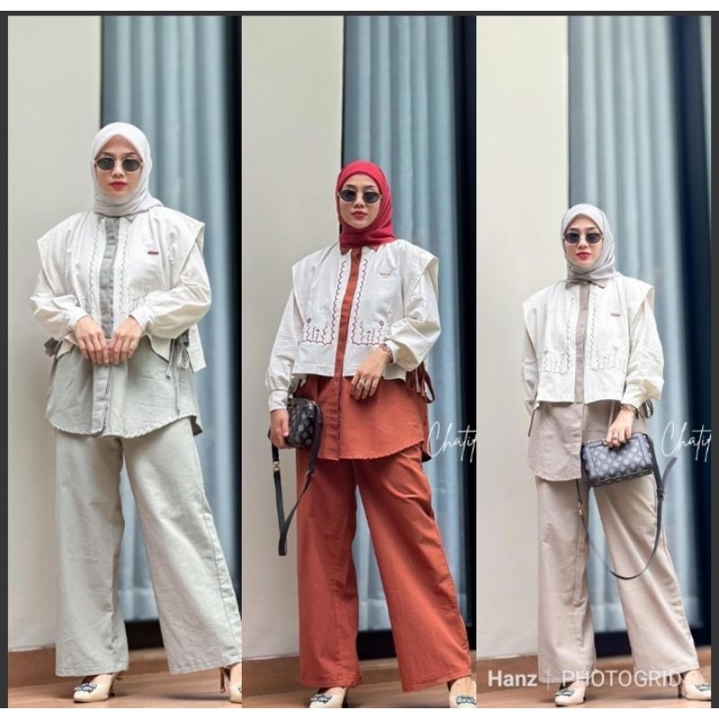 Set Celana Wanita Premium SORRA BY CHATIFA ORIGINAL