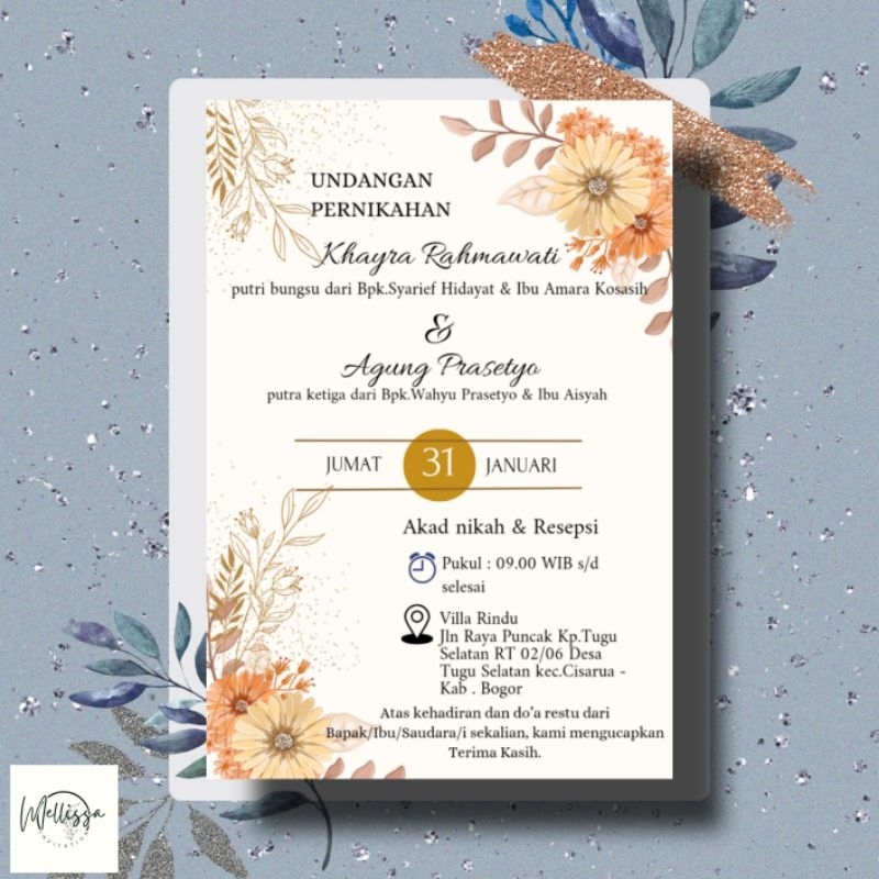 UNDANGAN KOPI MURAH/ UNDANGAN MINI UK05