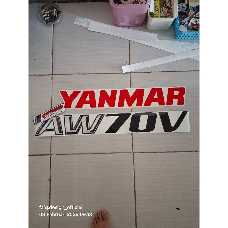 STIKER TONG GABAH YANMAR AW70V, AW70VW, AW82V