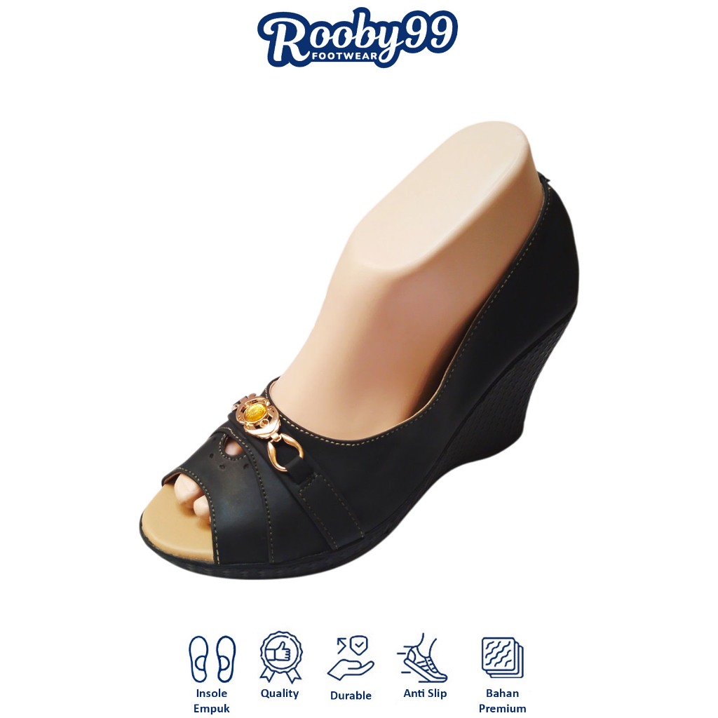 High Heels Wanita Sepatu Sandal Hak Tinggi 7cm Hils Wedges Cewek Kesya 108