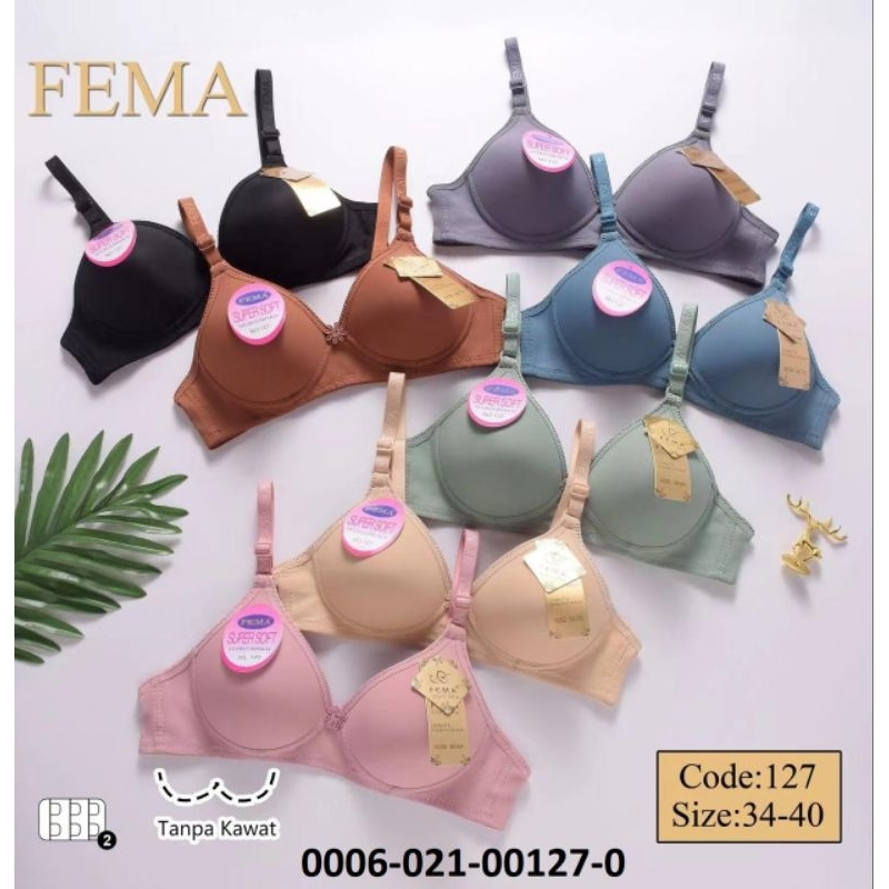 BRA BH IMPORT FEMA TANPA KAWAT CUP A NO 34-40 KAIT 2 SUPER ADEM MELAR ELASTIS ADEM LEMBUT CEWEK WANI