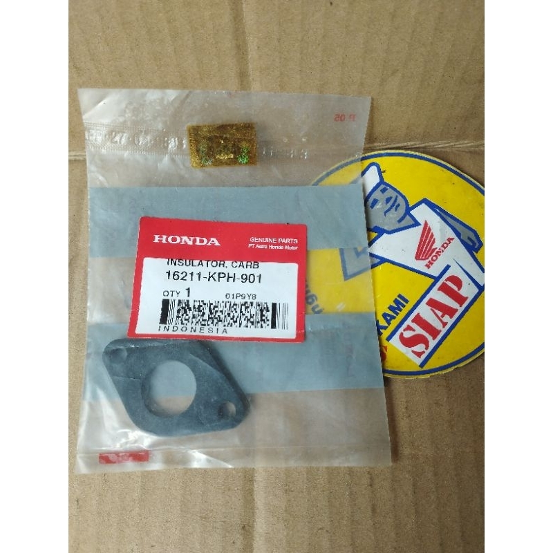 plastik fiber ebonit insulator paking perpak manipol intake intek karburator karbu rator honda karis