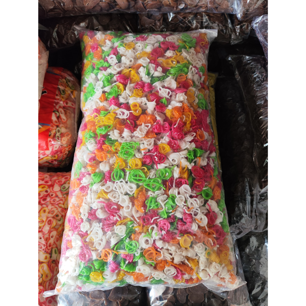 

KERUPUK KEONG MINI - GROSIR KERUPUK MURAH - KERUPUK MENTAH - KERUPUK SEBLAK