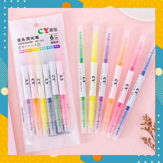 

Stabilo Set 6 in 1 Highlighter Alat Tulis Penanda Tulis 2 Kepala Spidol Warna Cantik AT0429C3