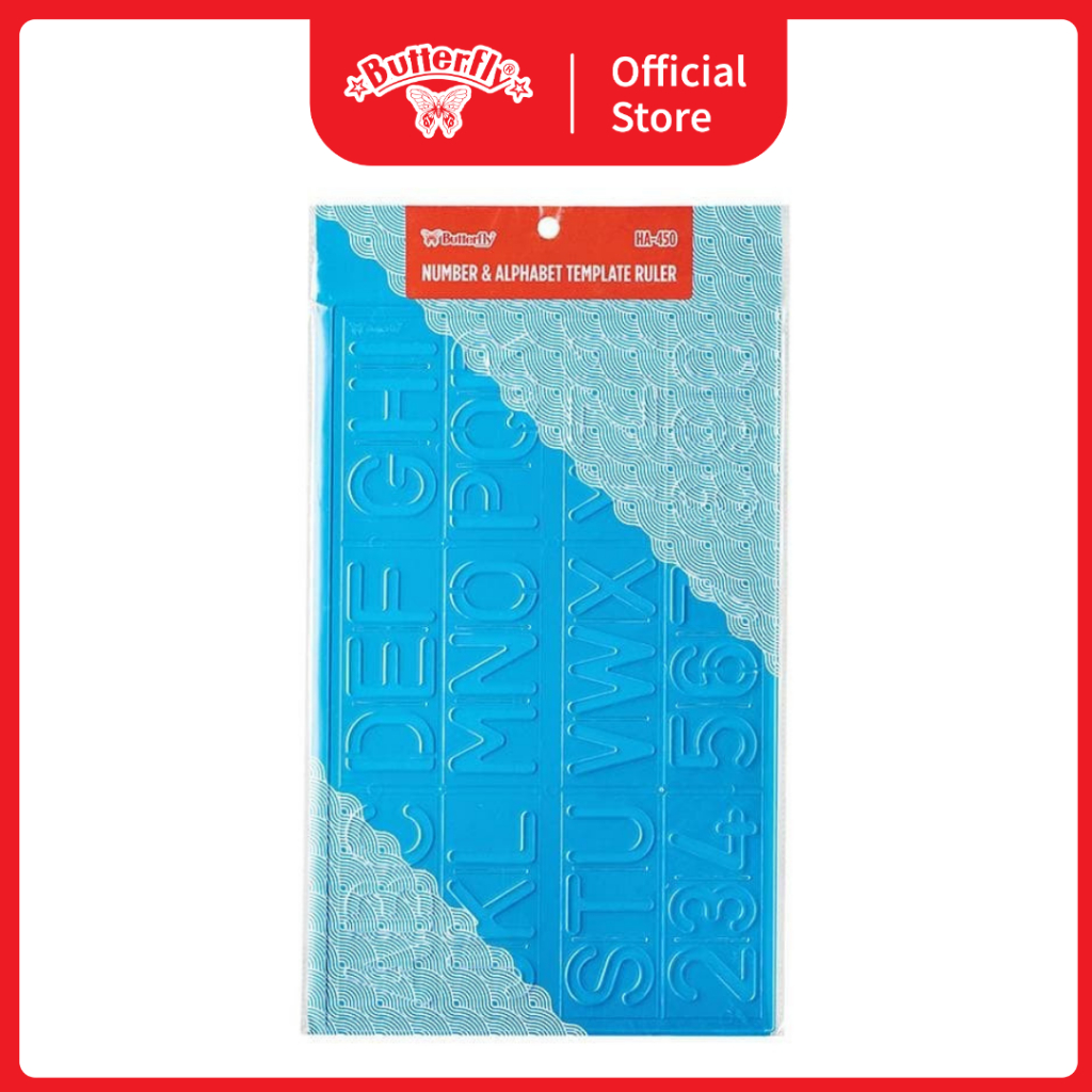 

Butterfly Penggaris Cetakan Template Huruf Angka HA-450