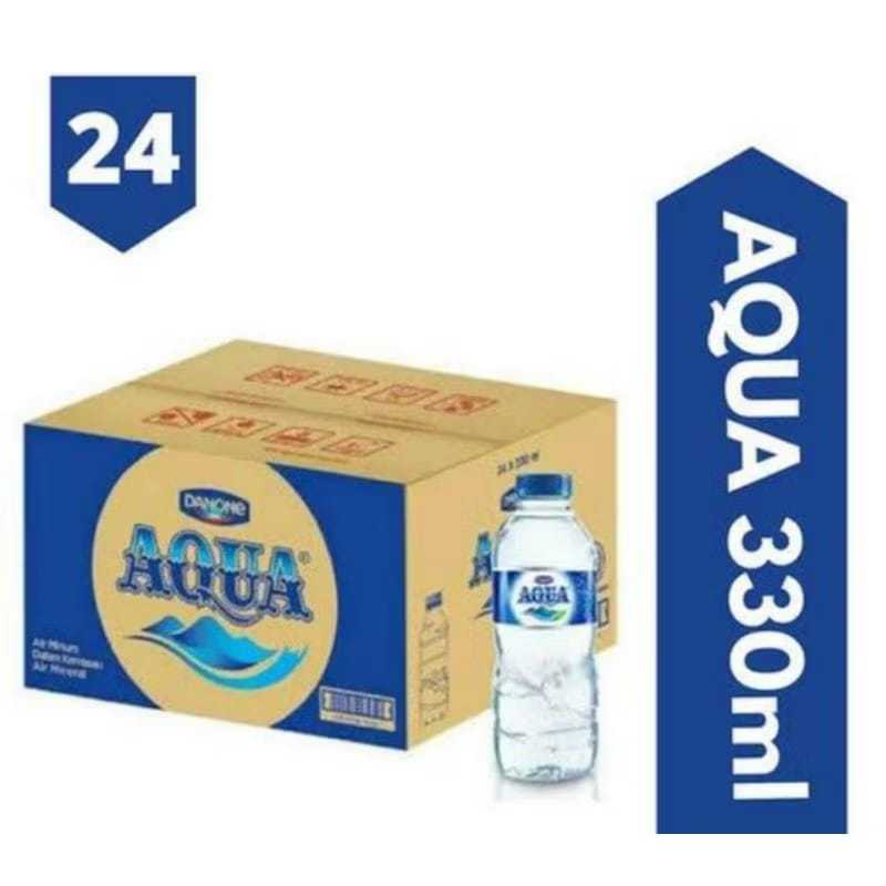 

AQUA Air Mineral Kemasan 330ML Harga Per Karton Isi 24Pcs