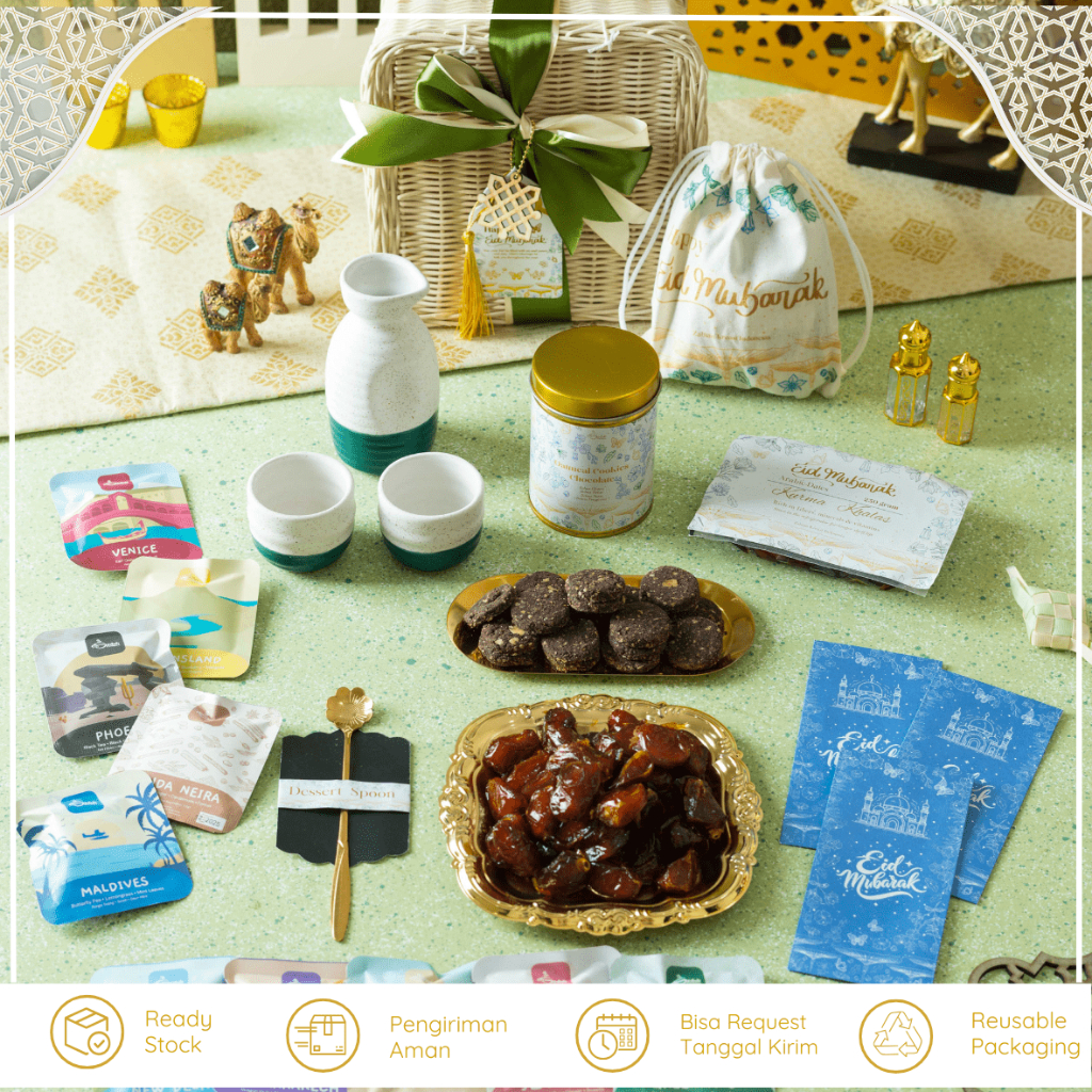 

Premium Harmoni Tea Set Package - Hampers Server Set Mug Ceramic & Artisan Tea Souvenir