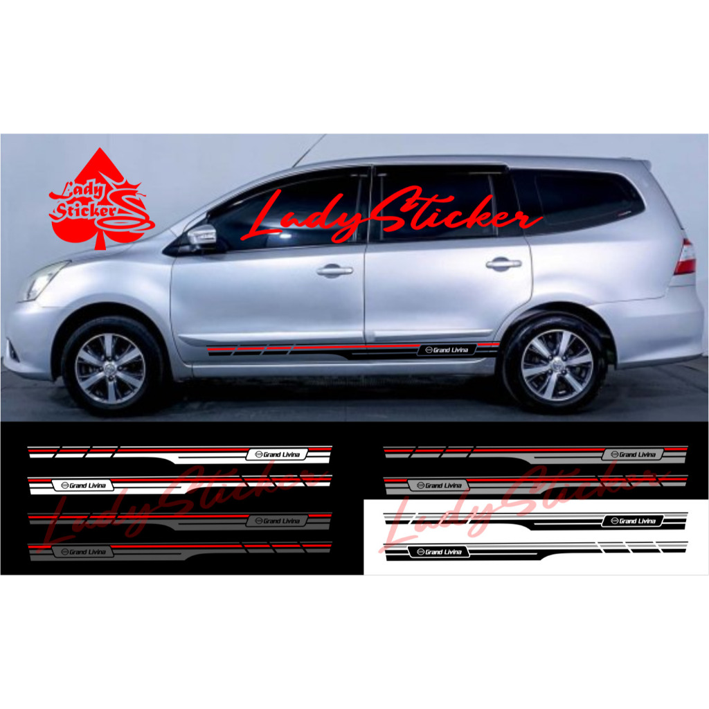 Sticker stiker mobil grand livina cutting sticker mobil nissan grand livina
