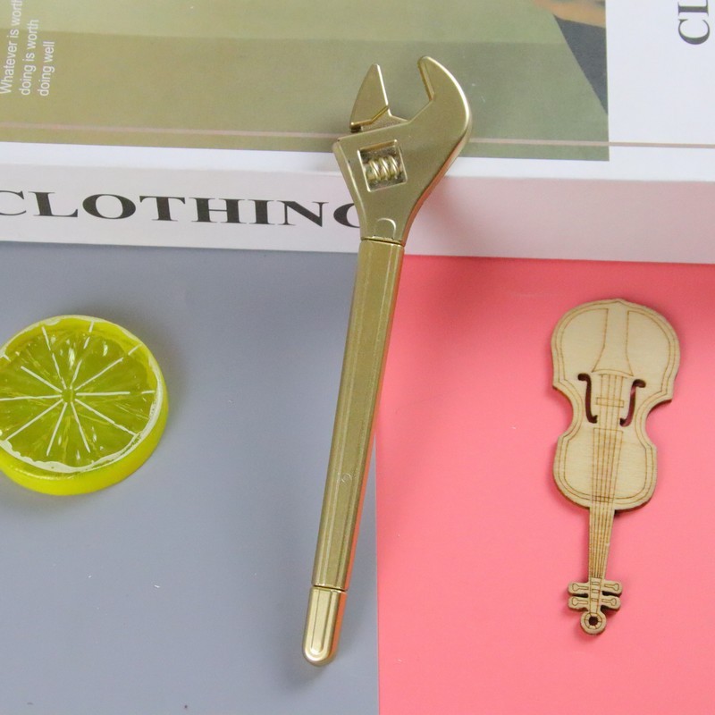 

D3W! SELUSIN Pulpen Unik Motif Kunci Inggris / Wrench Pen S0256