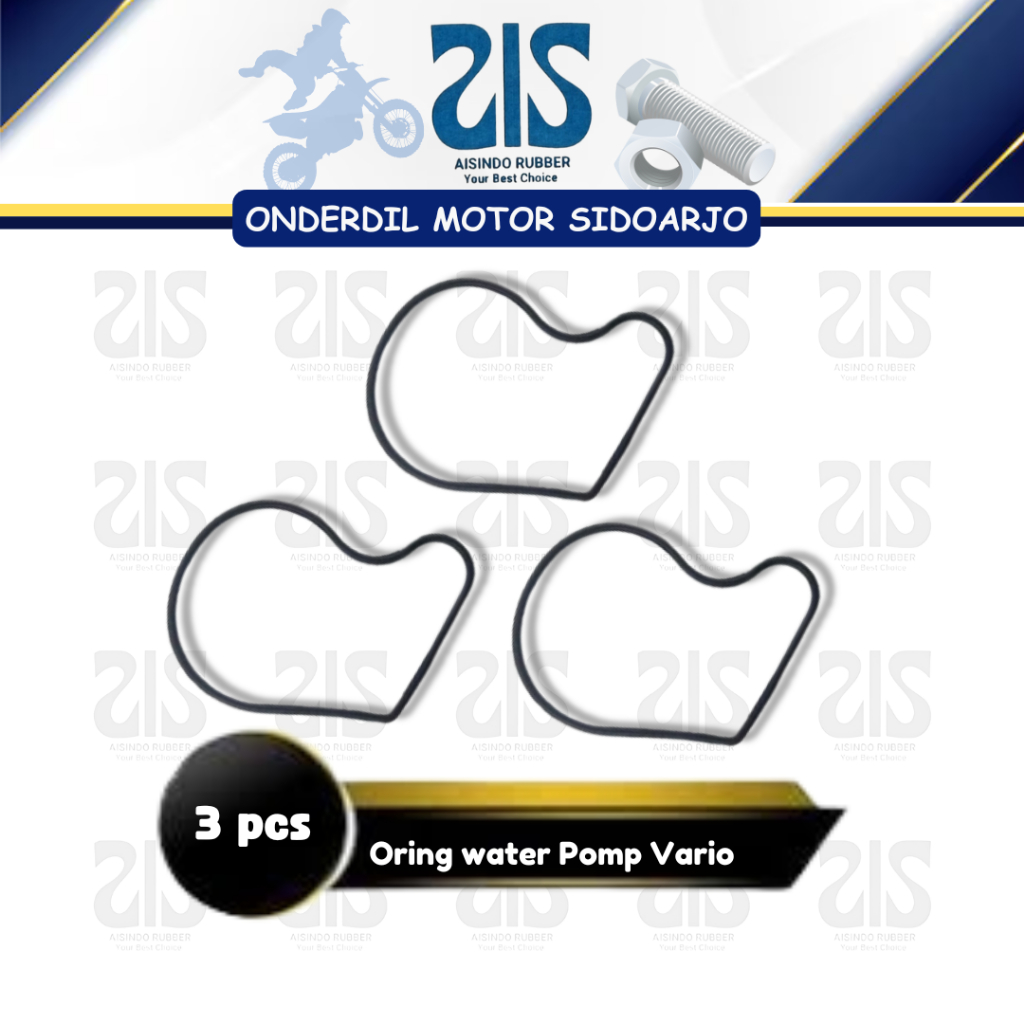 O Ring Water Pomp Honda Vario 110 (3 PCS) - Oring Karet Seal Gasket Tutup Waterpump Pompa Radiator