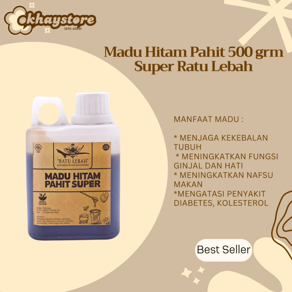

Madu Hitam Pahit 0,5 kg Super Ratu Lebah