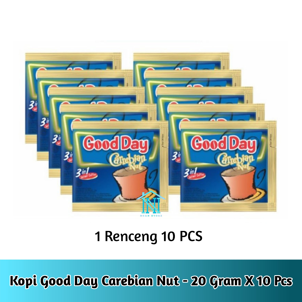 

Kopi Good Day Carebian Nut 3In1 - 20 Gram X 10 Sachet