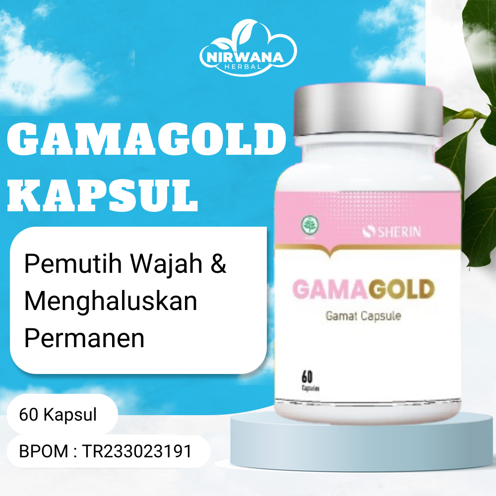 GAMAGOLD KAPSUL KOLAGEN GAMAT EMAS PEMUTIH WAJAH BPOM ORIGINAL Glowing Permanen Mencerahkan Wajah