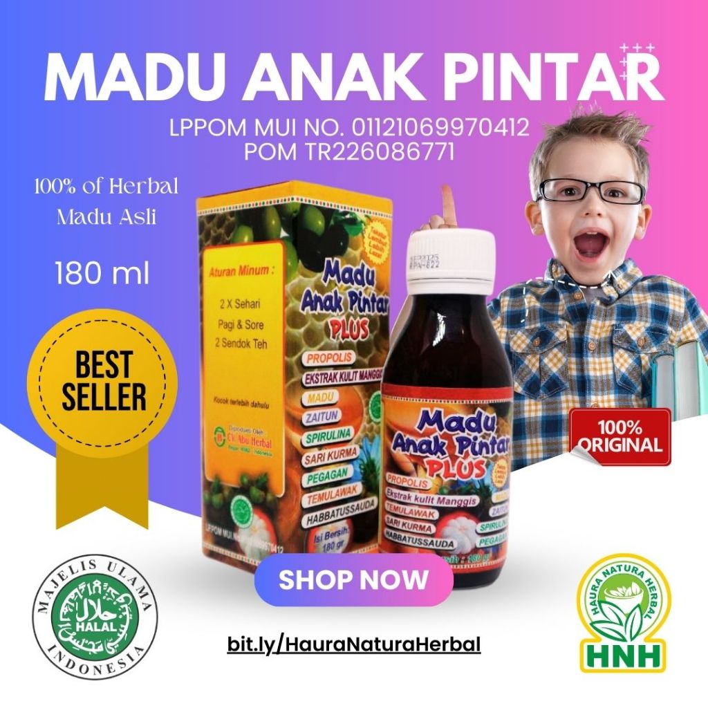 

TERMURAH MADU ANAK PINTAR - MADU ASLI ORIGINAL HALAL BPOM
