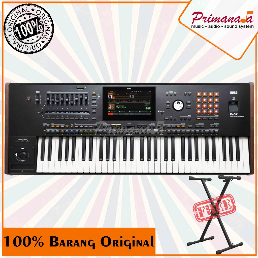 Korg PA5X Workstation Arranger Keyboard PA 5X 61 Key Original Bergaransi