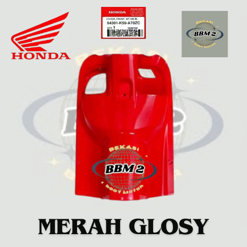Cover Inner Dashboard Legshield Kontak Scoopy K93 FI ESP DONAT 2017 2018 2019 2020 Merah non origina