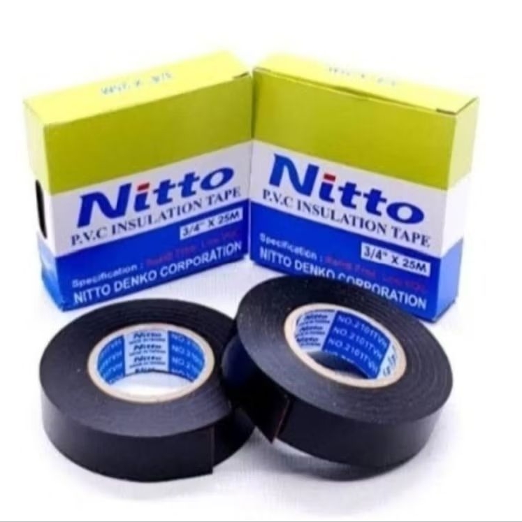 Isolasi Nitto Hitam 3/4 " x 25m