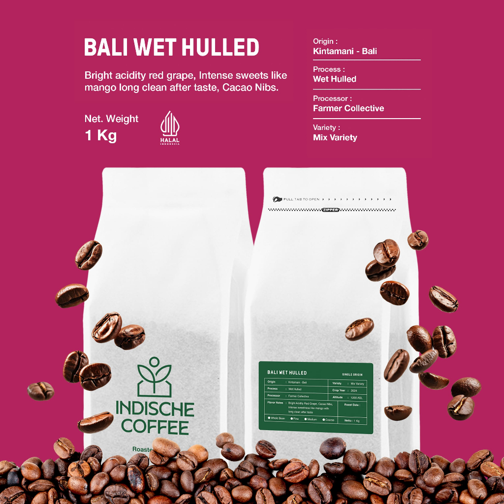 

Kopi Arabika Belantih Wet Hulled Kintamani 1 KG - Proses Wet hulled