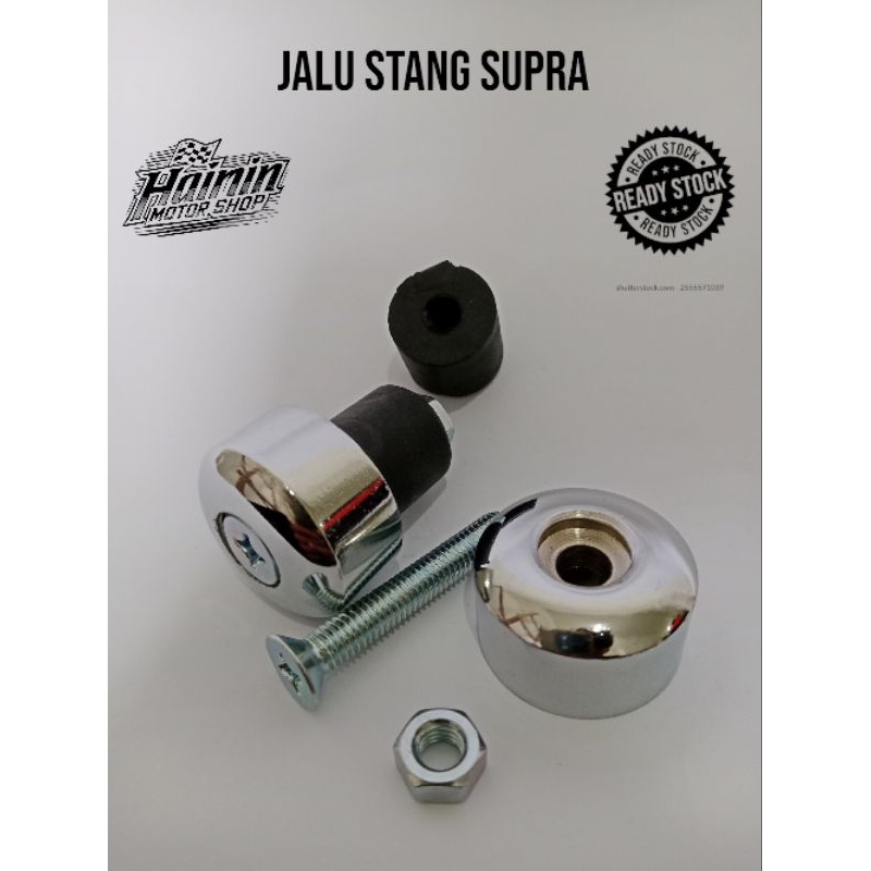 Jalu stang supra x 125 fI lama fit new chrome original