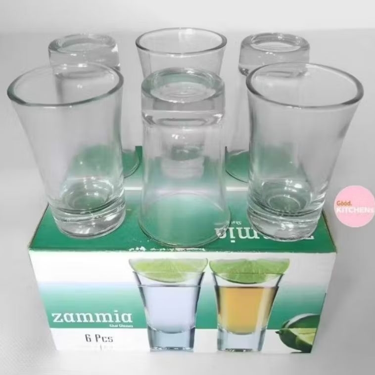 Sloki Zammia Glass isi 6 Pcs/  Sloki Gelas /Gelas Mini