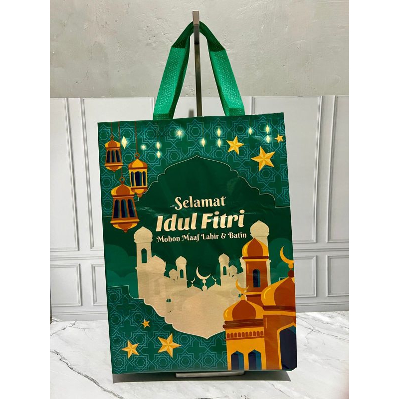 

TERLARIS!! (1 LUSIN = 12 PCS) TAS IDUL FITRI LAMINASI 30x40x15 CM / GOODIE BAG LAMINASI LEBARAN / TAS LEBARAN / TAS HAMPERS IDUL FITRI / TAS BELANJA