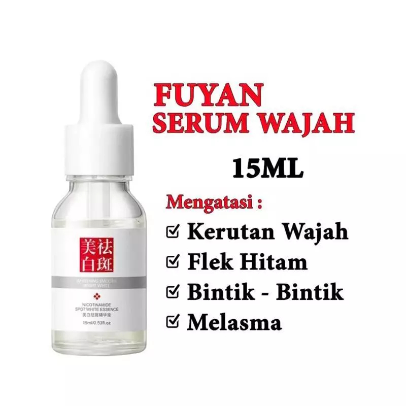 Serum FUYAN Bright & Glow Whitening Glowing Serum Freckles Remove Nicotinamide Serum 15ml Fu Yan Ser