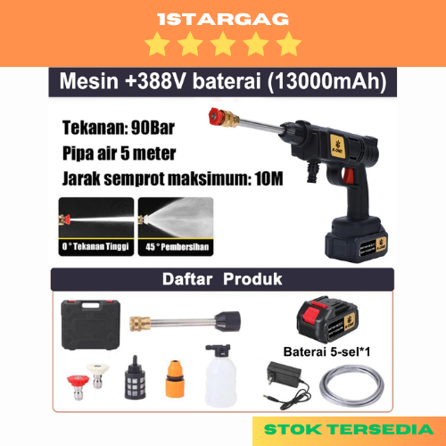 Alat Cuci Motor Mobil Pompa Mesin Cuci Motor Mobil AC Sepeda Tekanan Tinggi Portable Serbaguna Rumah
