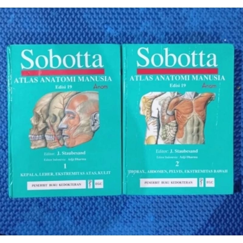 PAKET 2 BUKU 1 DAN 1 SOBOTTA- ATLAS ATONOMI MANUSIA