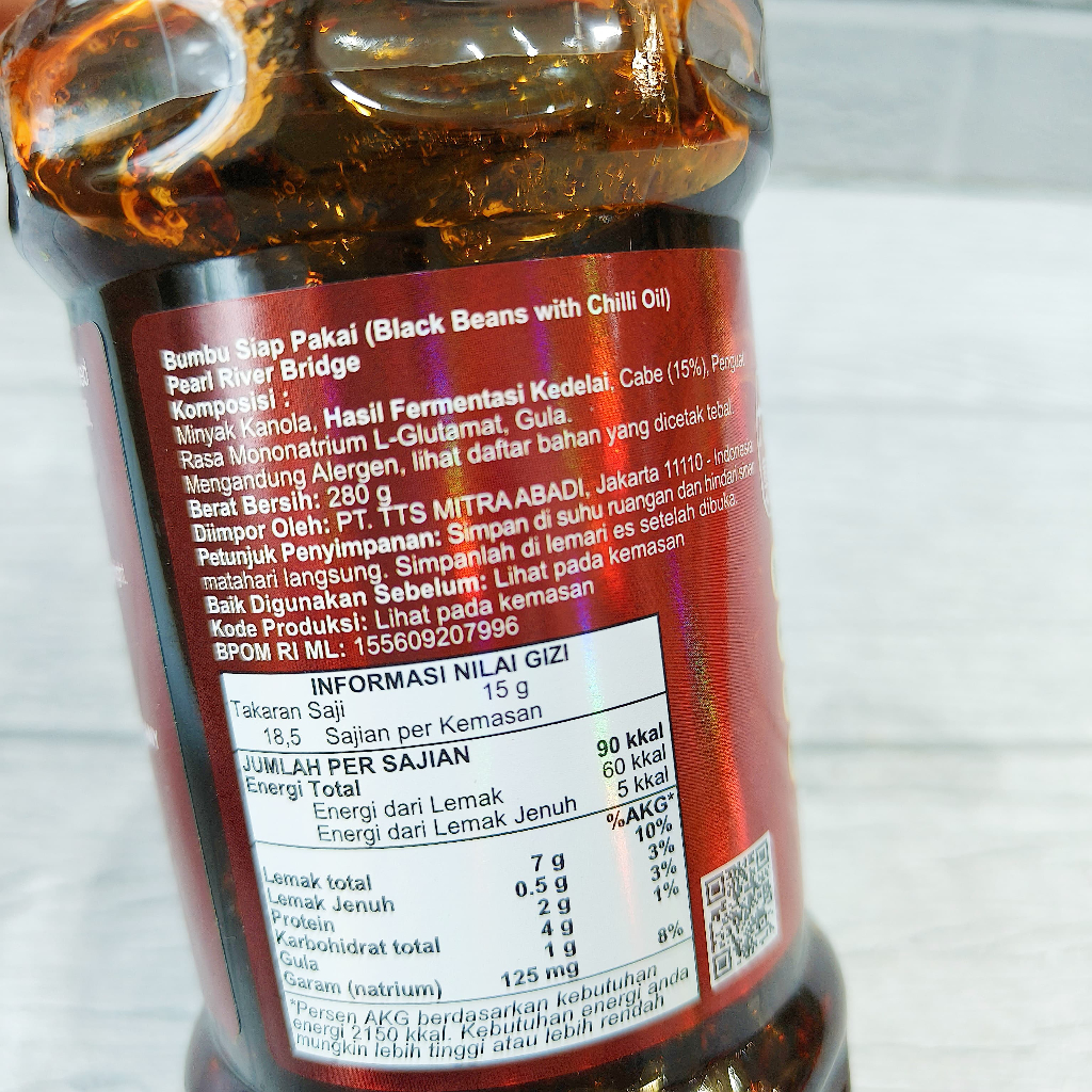 

JKL Pearl River Bridge Chili Oil Minyak Cabe Vegetarian Vegan