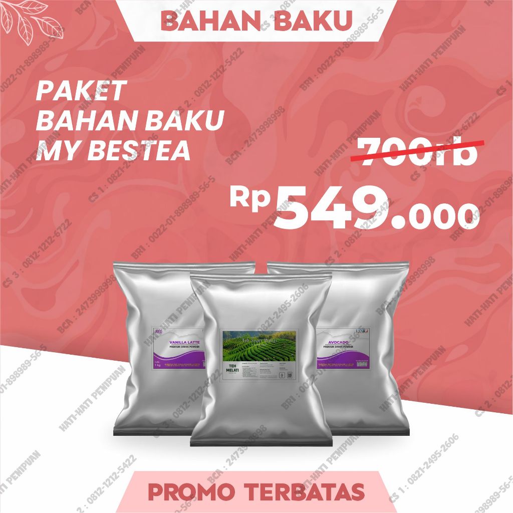 

Paket Bahan Baku Usaha Minuman Es Kekinian