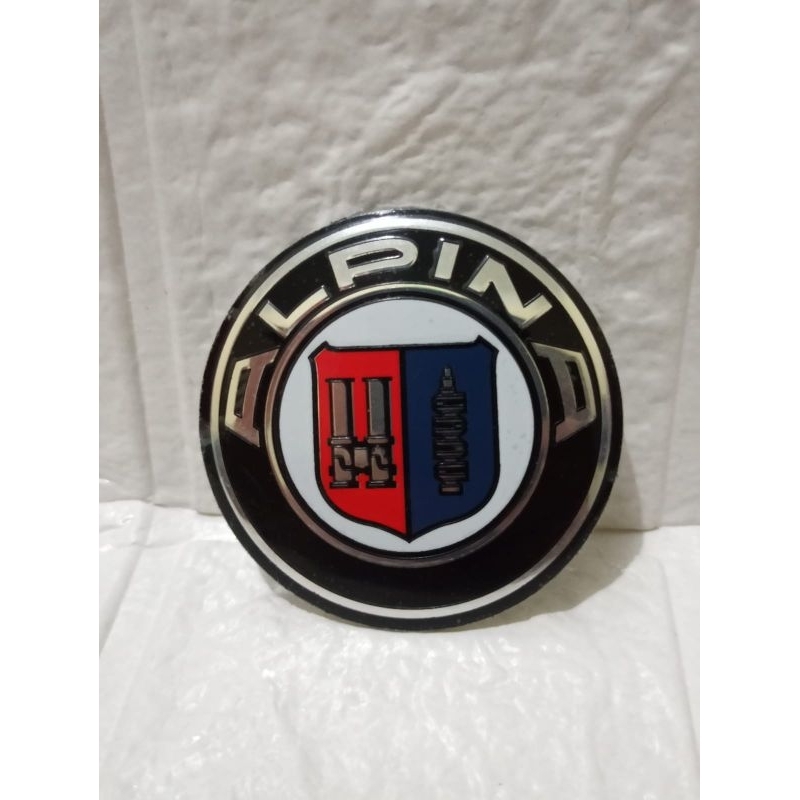 Emblem ALPINA // Sticker Dop Velg Mobil ALPINA Ukuran 5.7cm